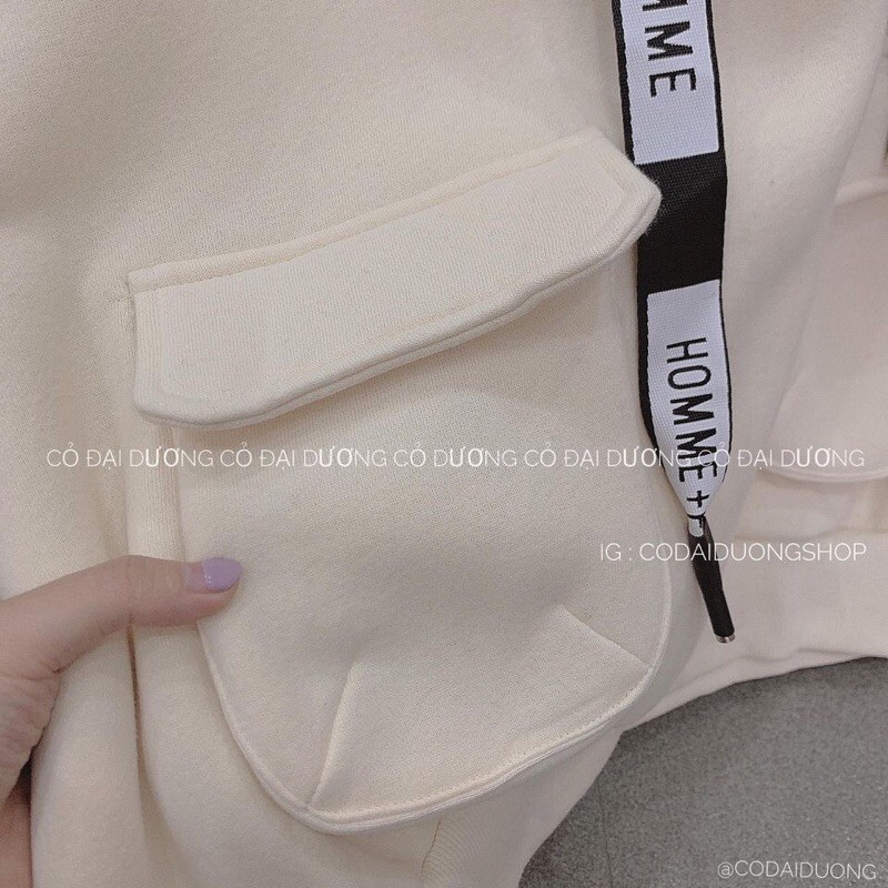 hoodie túi nắp dây chữ 5 màu | BigBuy360 - bigbuy360.vn