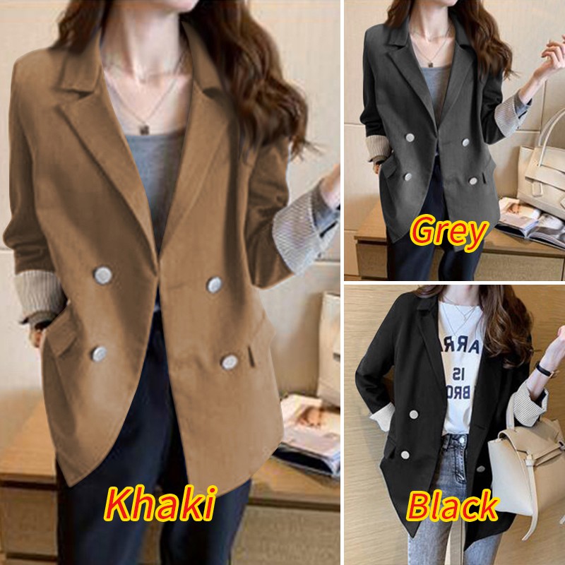 Áo Khoác Vest Zanzea Cài Khuy Tay Dài Phong Cách Thanh Lịch Dành Cho Phụ Nữ | BigBuy360 - bigbuy360.vn