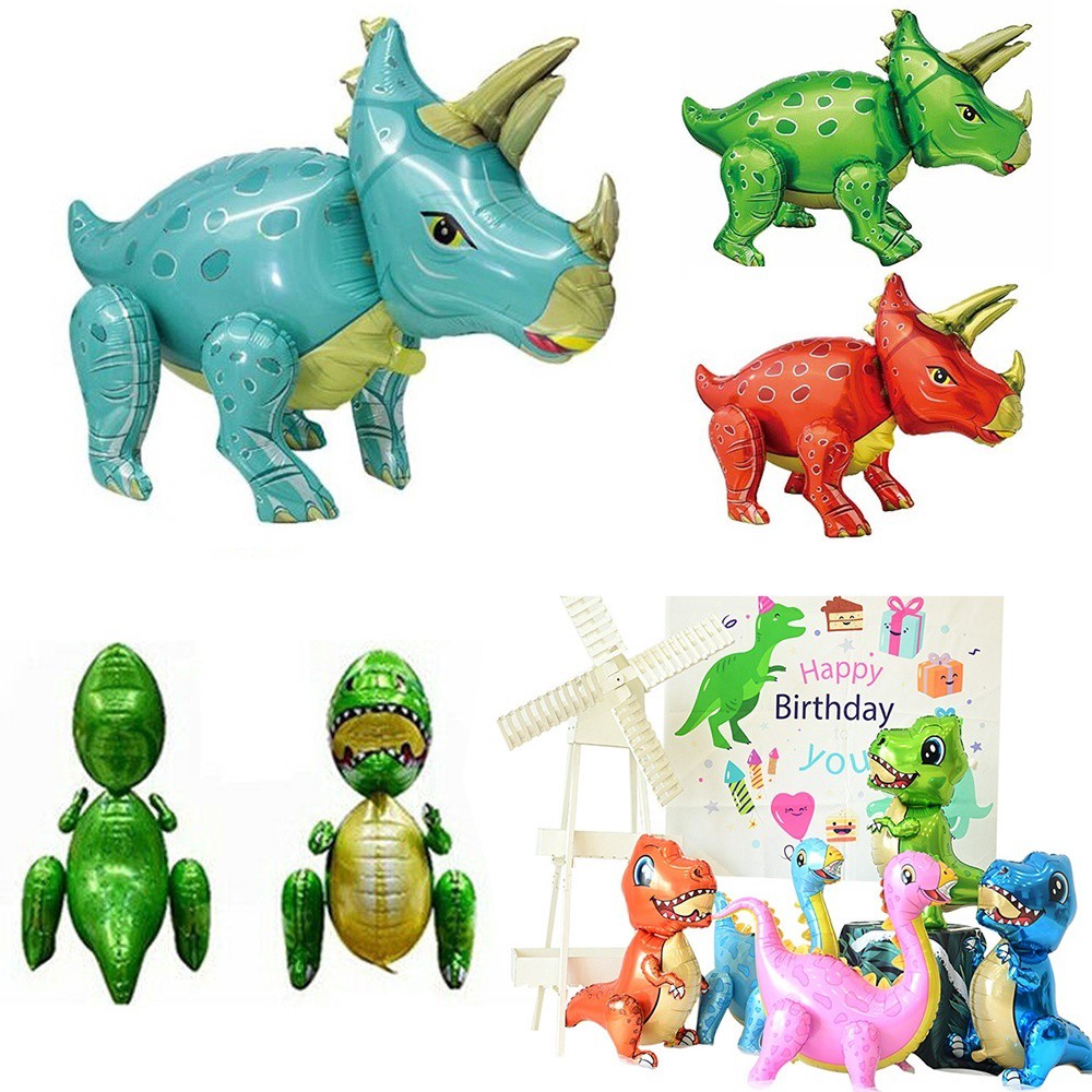 4D Kids Gift Aluminum Foil Baby Shower Party Decoration Balloon Dinosaur Toys