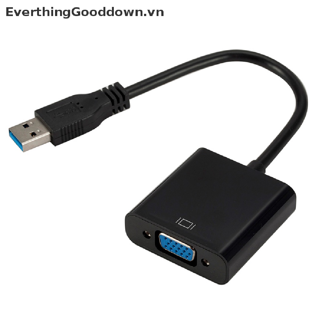 Bộ ChuyểN ĐổI Âm Thanh / Video USB 3.0 Sang Vga Cho Windows 7 / 8 / 10 PC 1080P