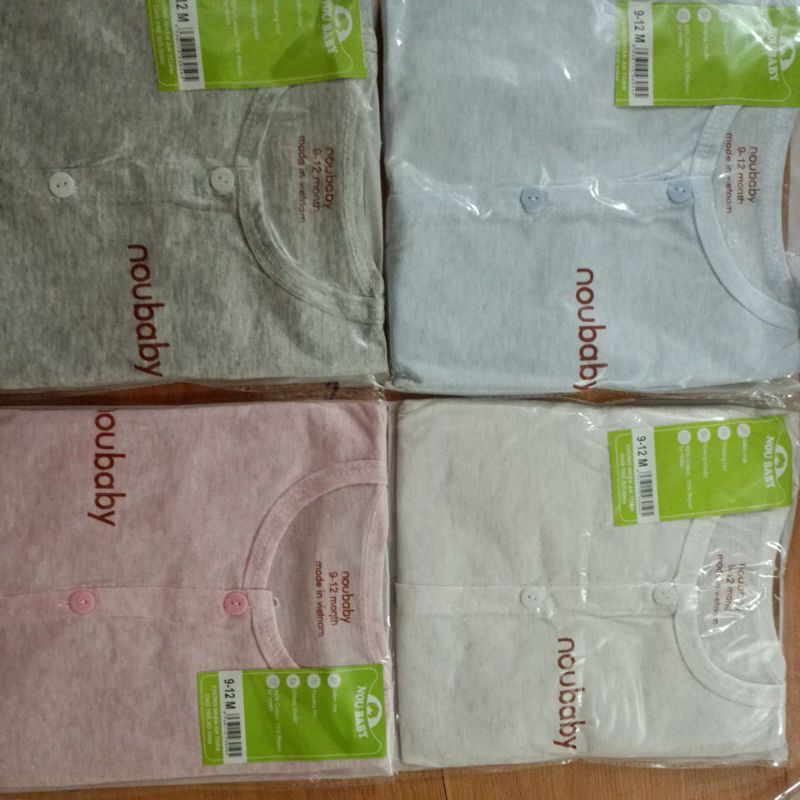 Bộ noubaby cộc tay cài cúc cho bé yêu