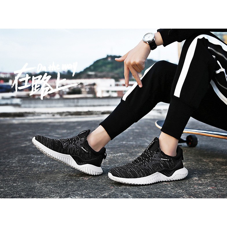 Giày Sneaker Dream1 Nam D67, phong cách trẻ trung năng động, đế cao su non đi cực êm