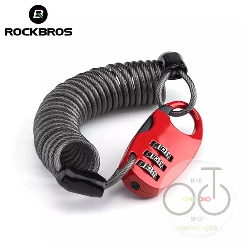Khoá dây xe đạp đổi mã RockBros mini T520