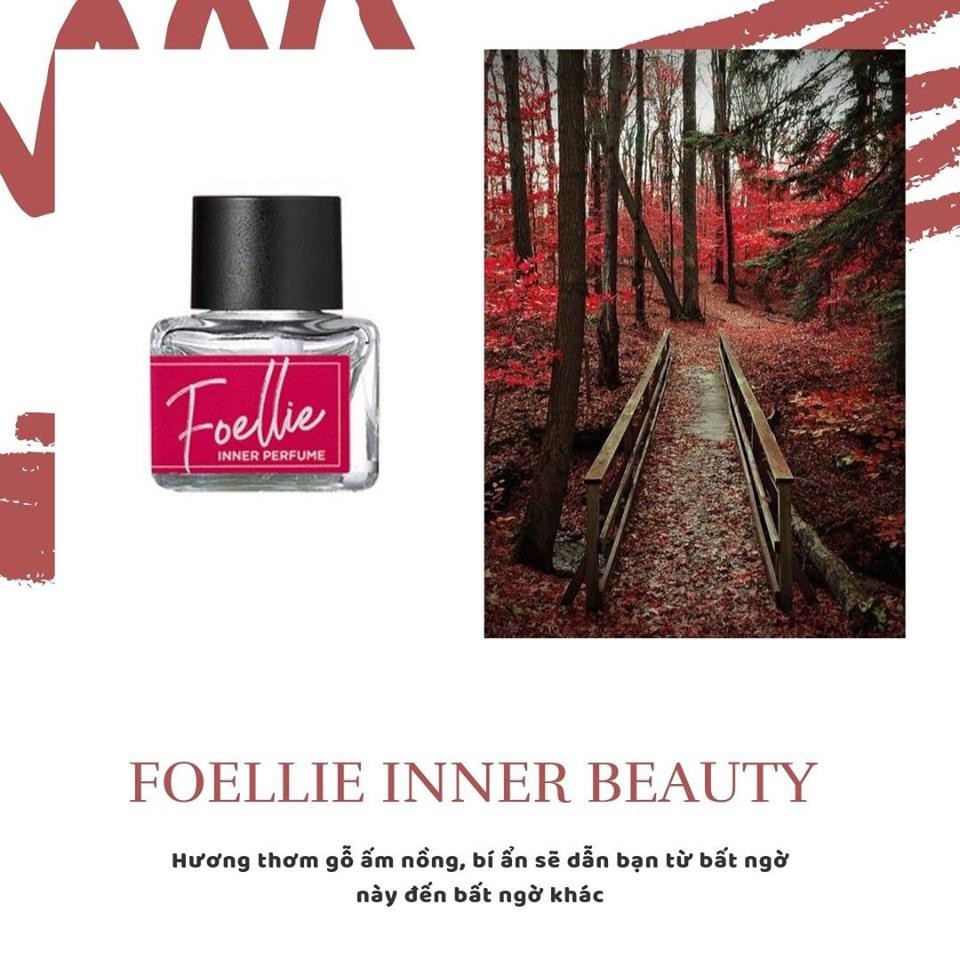 Nước hoa vùng kín hương gỗ tươi mát, sảng khoái Foellie Eau De Innerb Perfume 5ml - Bébé (chai màu đỏ)