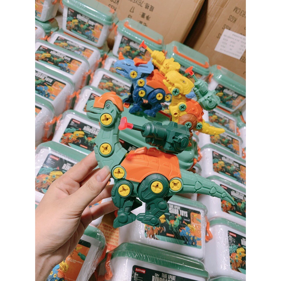Đồ chơi mô hình khủng long Tyrannosaurus Jurassic lắp ráp DIY làm quà tặng giáo dục cho bé trai RAMBO TOYS