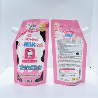 [Chính Hãng]Sữa Tắm Muối Bò ABONNE SPA  Milk Salt Thái Lan 350gr Giúp Tẩy Sạch Tế Bào Chết, Mềm Mịn Da