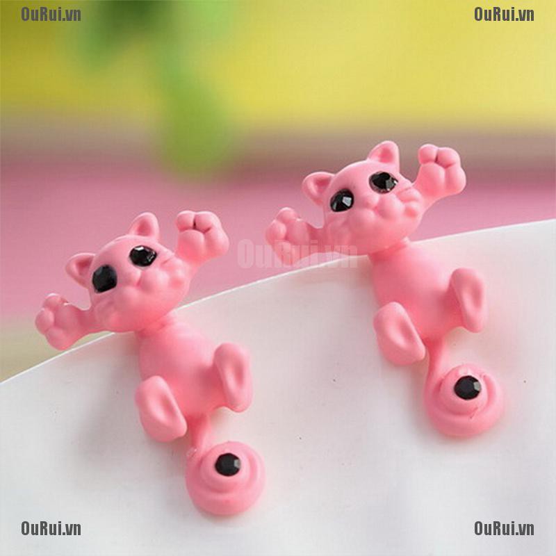 Bông Tai Hình Mèo 3d Dễ Thương Cho Nữ