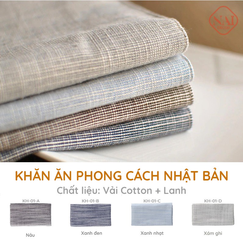 Khăn ăn phong cách Nhật Bản