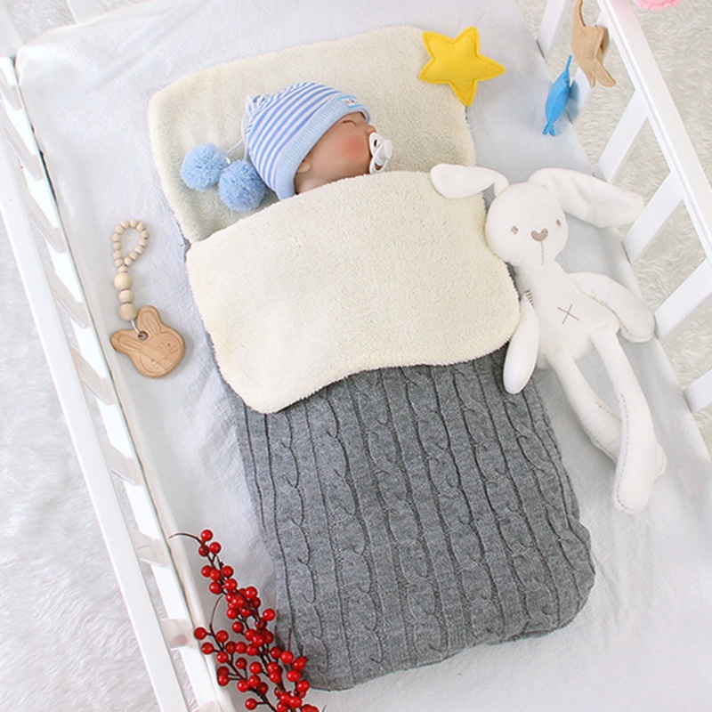 Khăn Quấn Giữ Ấm Chân Gắn Xe Đẩy Em Bé Sơ Sinh Thời Trang Thu Đông