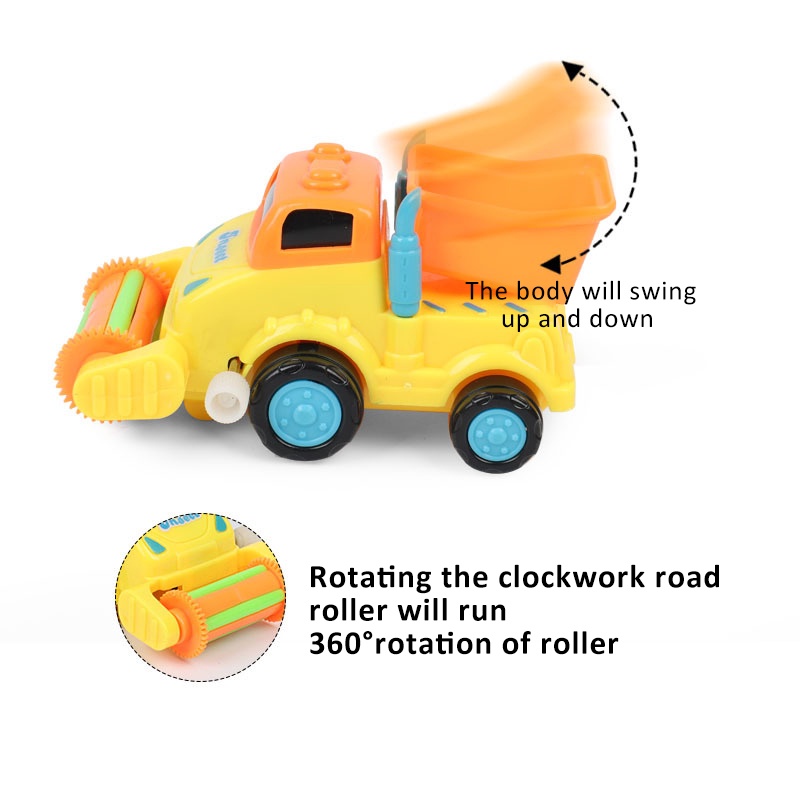 ZHANQI TOYS Đồ chơi xe công trường Zhan Qi Toys hoạt hình dành cho trẻ em