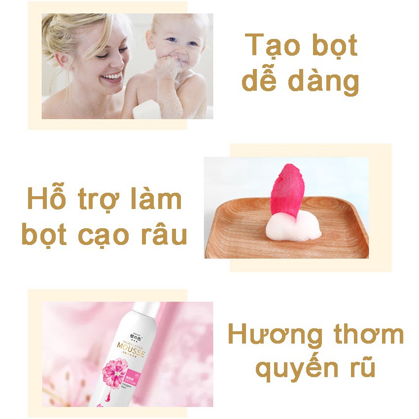 Sữa Tắm Bọt Hương MOUSS Thơm Lâu, Quyến Rũ - Sarah Beaute MP13