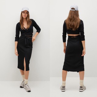 [virusplussize]Chân váy MANGO đen xuất xịn bigsize