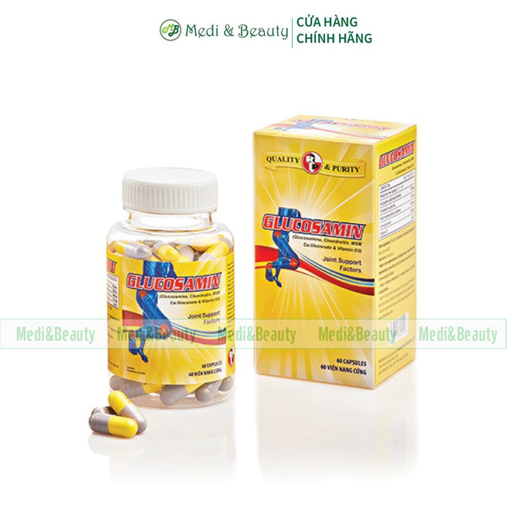 Viên uống hổ trợ xương khớp, Viêm khớp ,Đau khớp và Chống thoái hoá khớp Glucosamin with MSM chai 60 viên