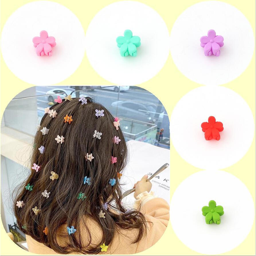Kẹp tóc hình hoa mini phong cách Hàn Quốc đáng yêu cho bé gái