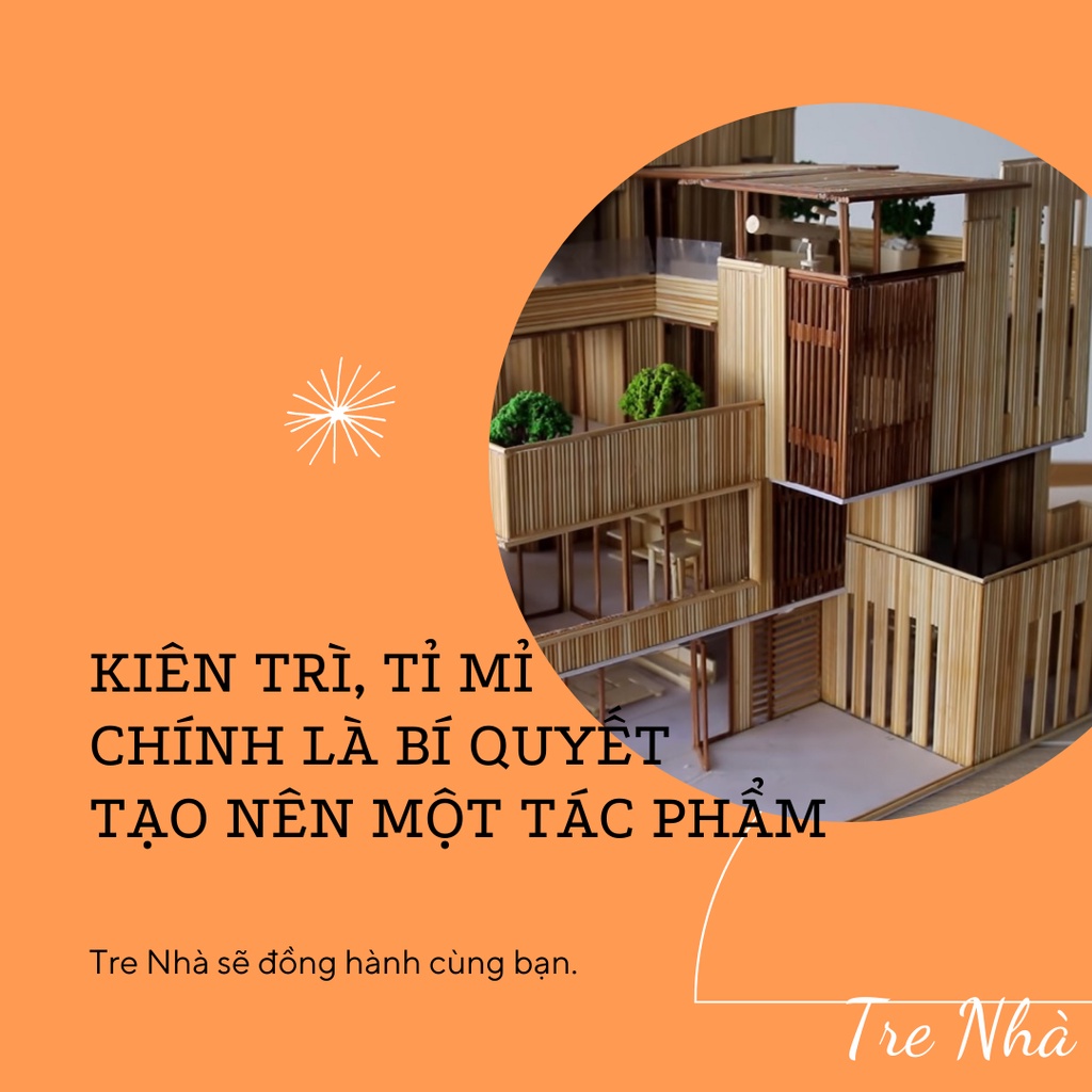 Bộ KIT làm biệt thự tăm tre hiện đại 01