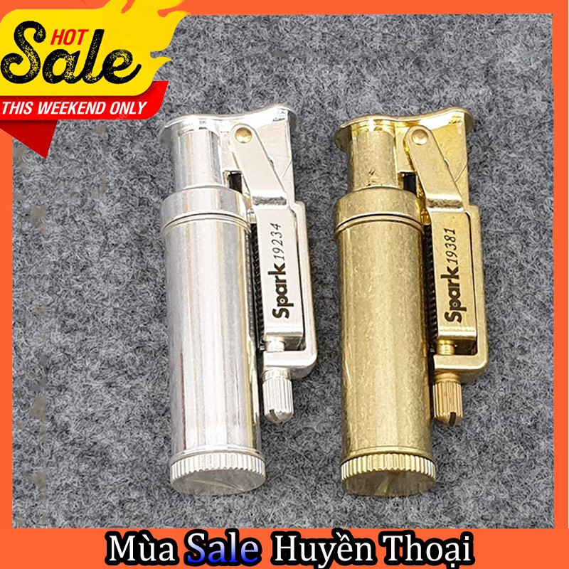 [SALE SỐC]  Quẹt Bật Khò Đánh Lửa Cối xăg đ.á Spark SP01, Thiết Kế Kiểu Cổ Điển Cao Cấp