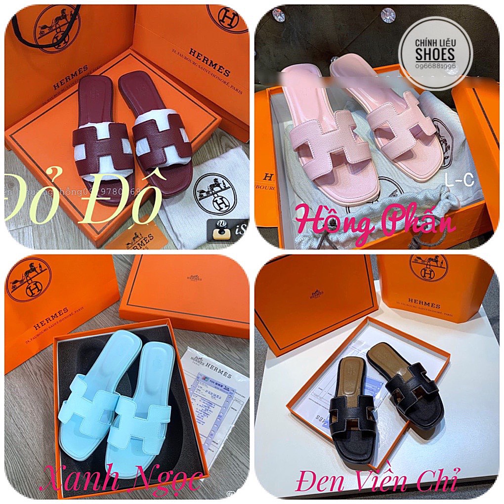 Dép chữ h da sần cao cấp 18 màu