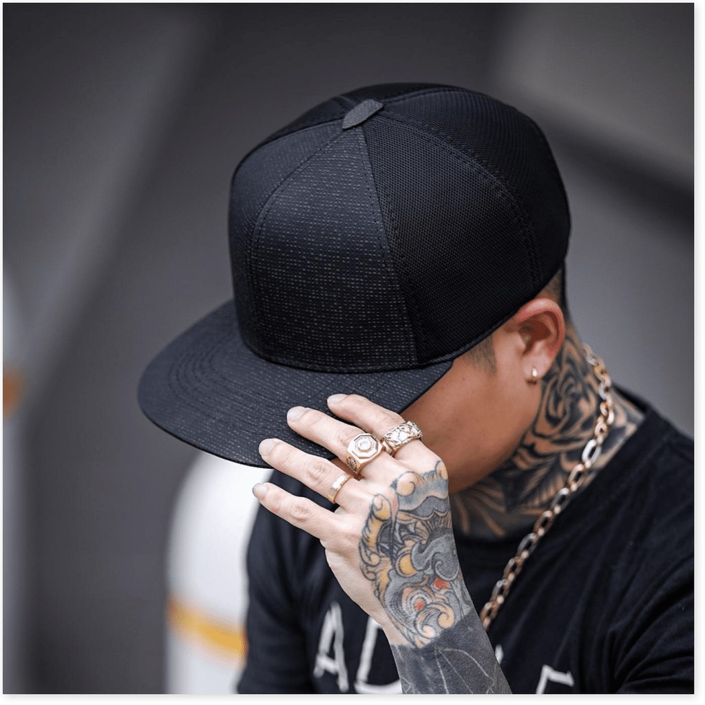 Mũ kết, nón lưỡi trai nam nữ SNAPBACK NÓN SƠN hiphop cực ngầu SN158A-DN40 (Ảnh thật)