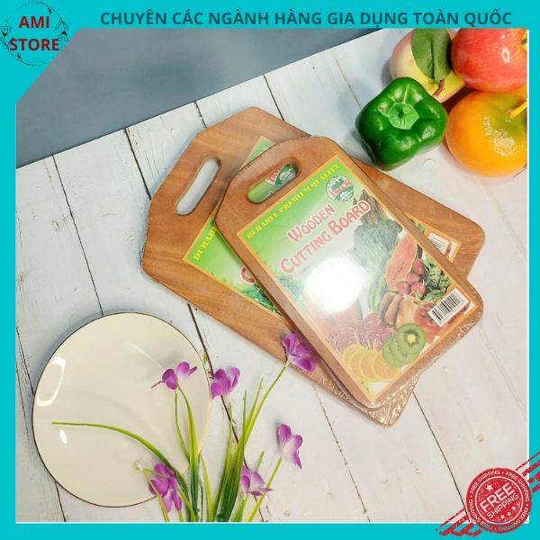 Thớt gỗ sơ chế thực phẩm/dụng cụ chế biến thực phẩm Wooden nhiều size đồ dùng nhà bếp