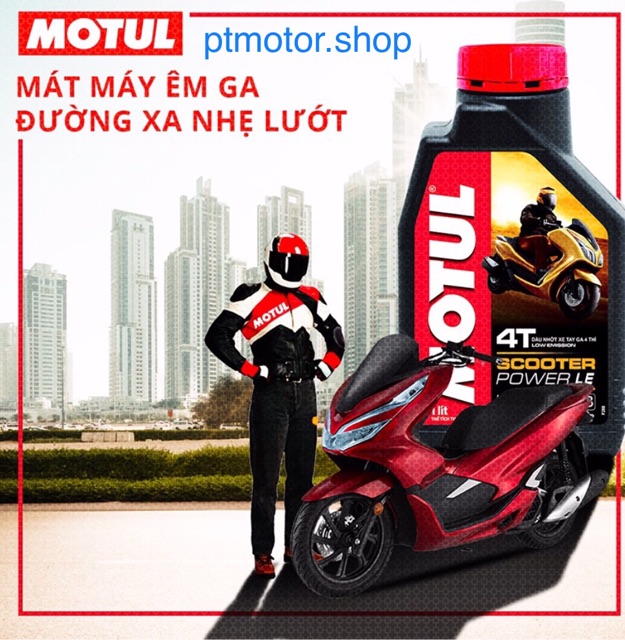 Dầu nhớt Motul Scooter PowerLE 5w40 xe ga-ptmotor.shop