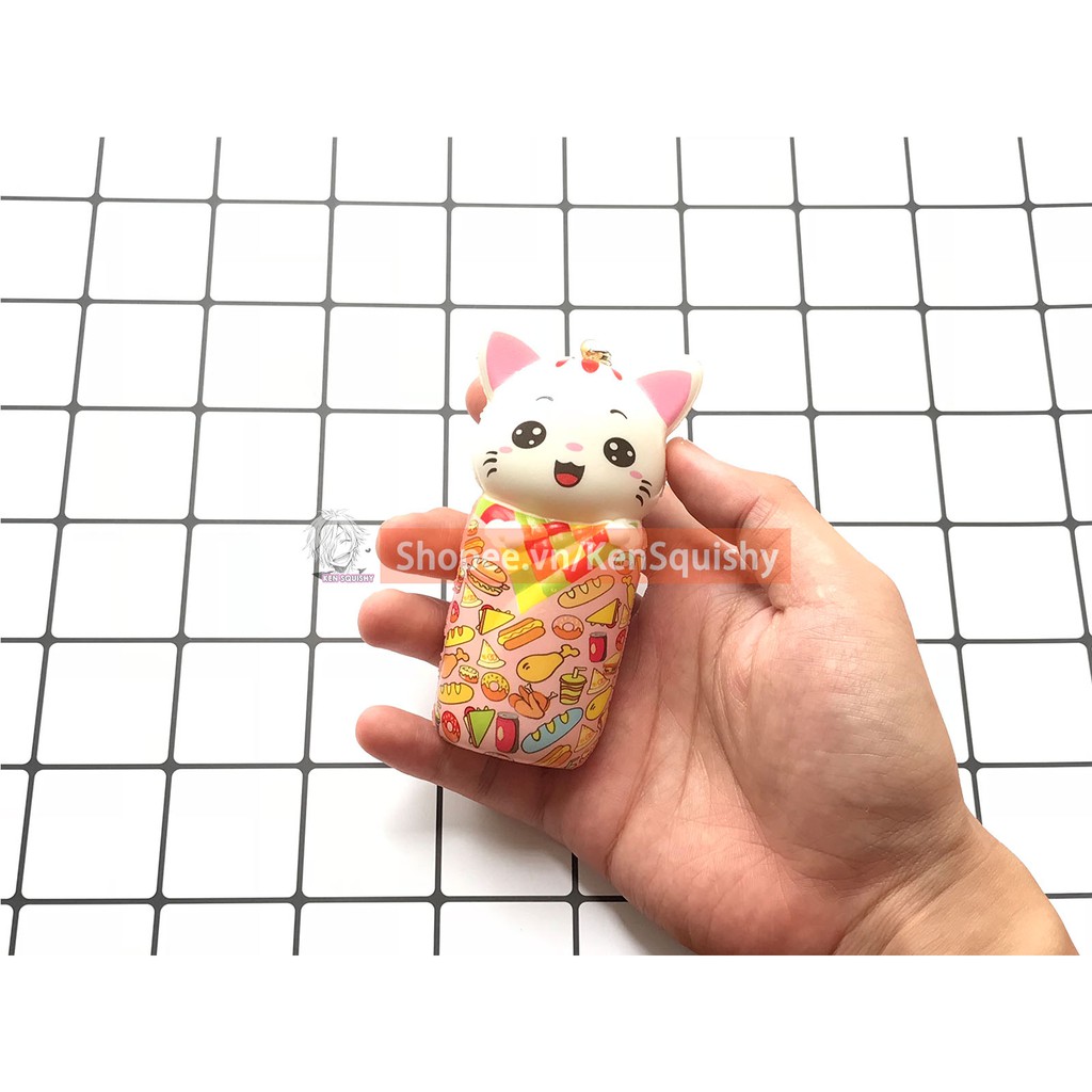 Squishy Cốc Mèo Con Cute