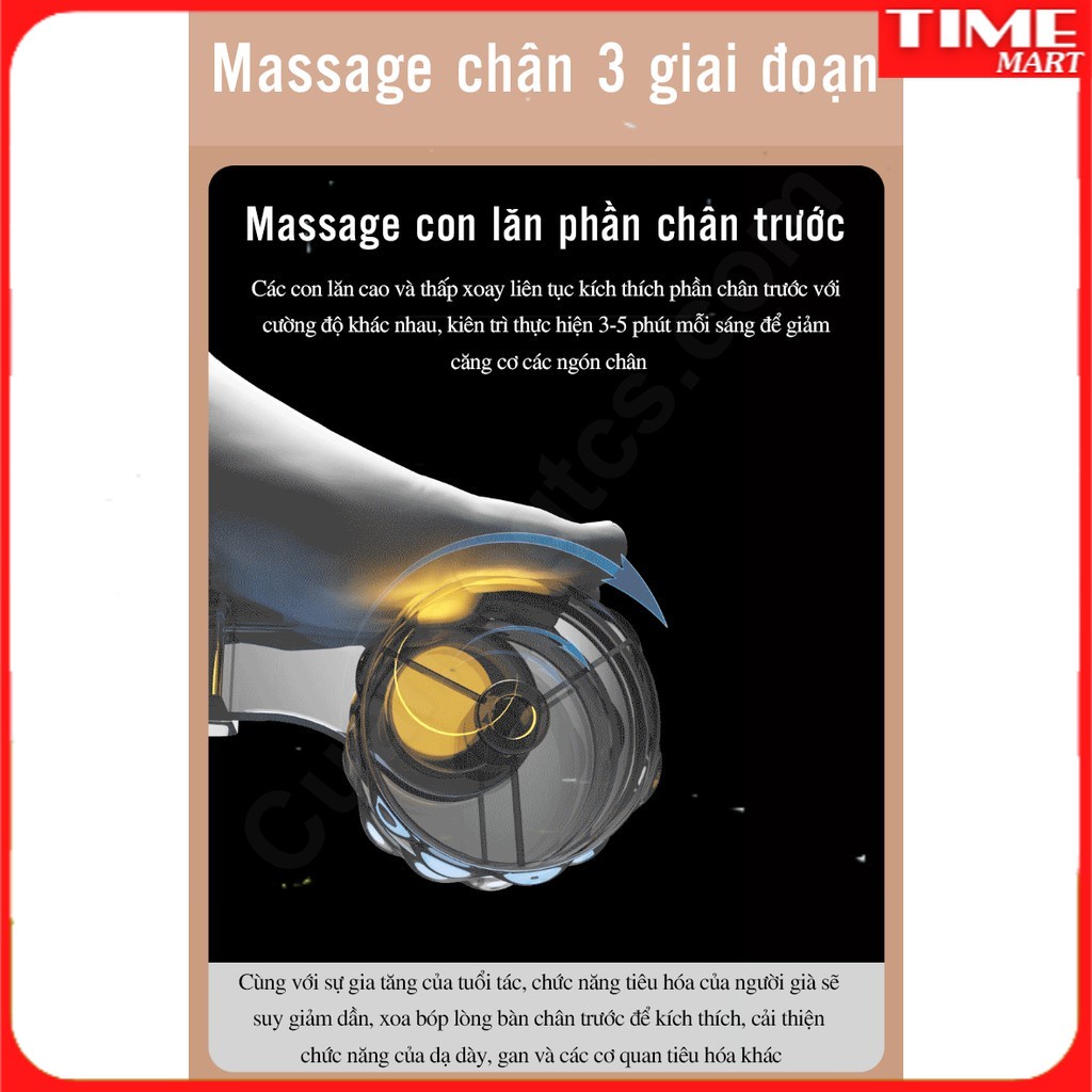 [CHÍNH HÃNG] Máy massage bấm huyệt Xiaomi Leravan LJ-ZJ008. Mát xa chân 360 độ [TIME_MART siêu thị tiện ích gia đình]