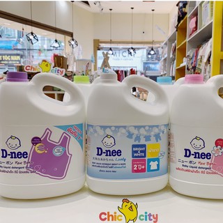 Nước giặt Dnee thái lan màu xanh lá 3 lit chính hãng