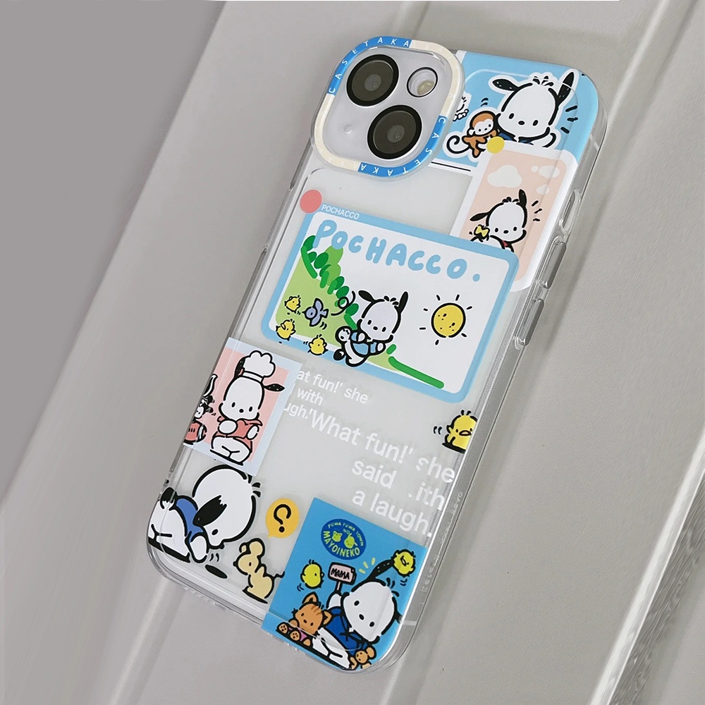 SANRIO Ốp Điện Thoại TPU Mềm Chống Sốc Hình Pochacco Cho IPhone11 12Pro 12Promax 12mini 11PRO 11PROMAX 13 13PRO 13PROMAX Xs Max XR 7 8 Plus