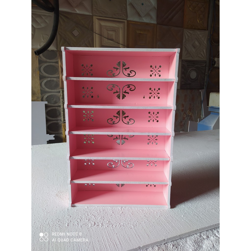 Kệ để Sơn Nail 6 Tầng  PVC Siêu Rẻ