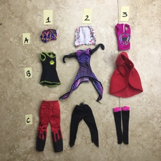QA MH - quần áo váy cho búp bê monster high