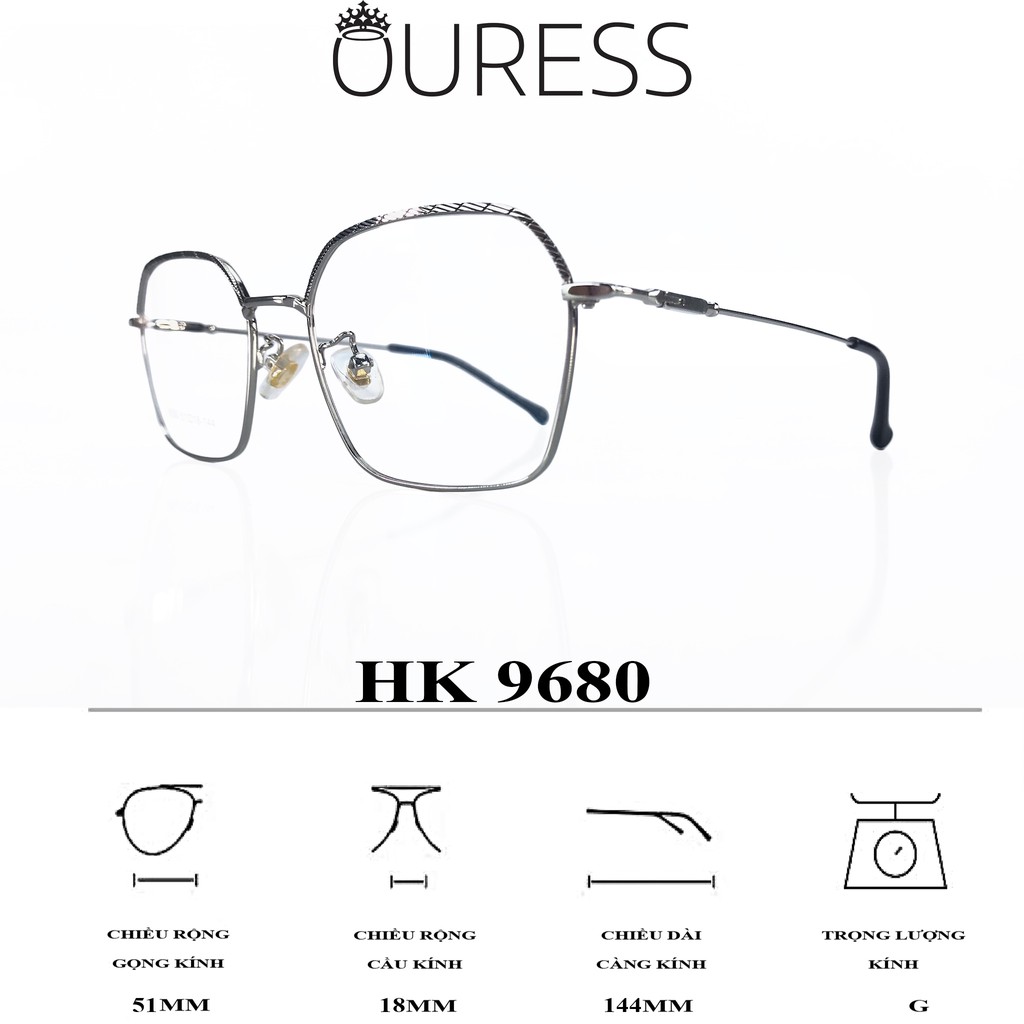 GỌNG KÍNH HỢP KIM SIÊU NHẸ HỢP THỜI TRANG – HÀNG CHÍNH HÃNG 9680 | BigBuy360 - bigbuy360.vn