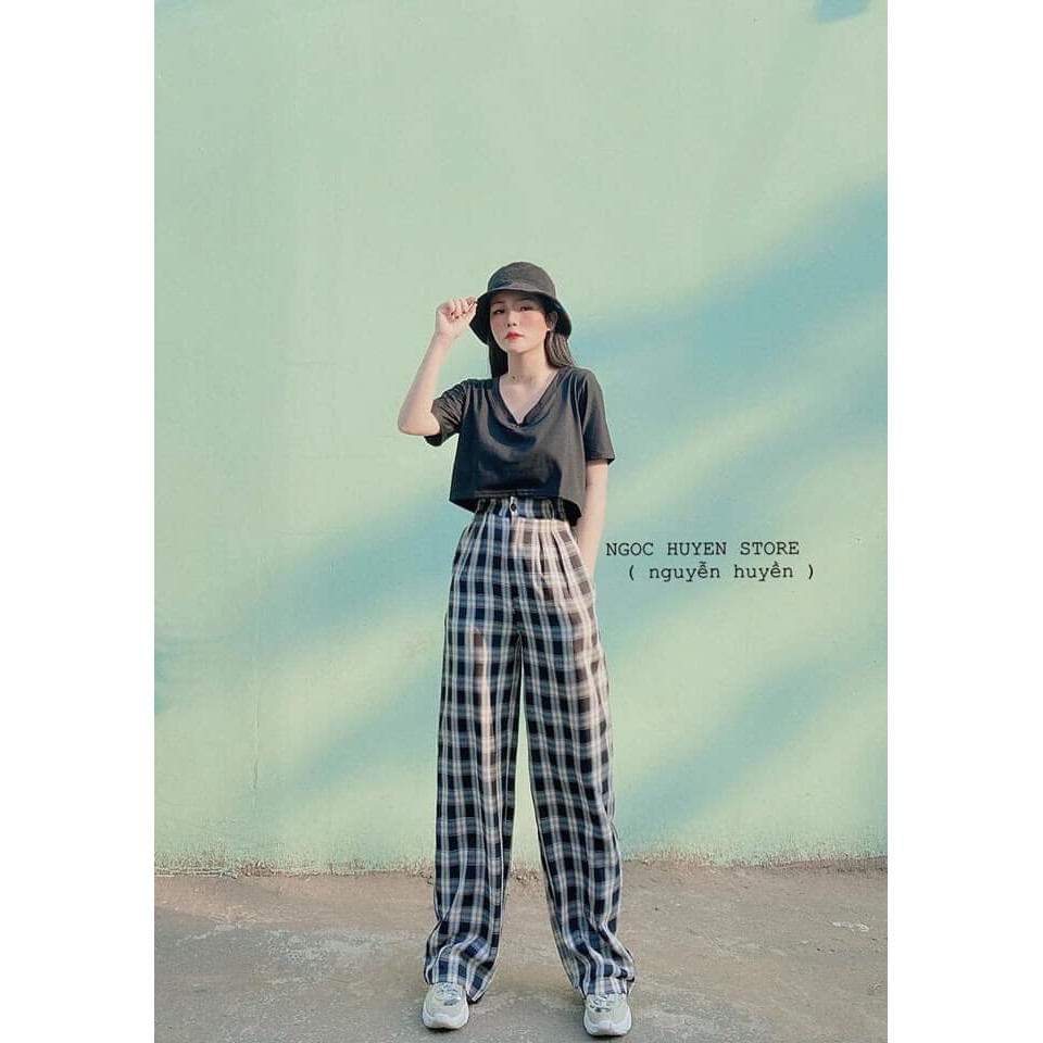 Quần nữ LONG caro pant 7 màu