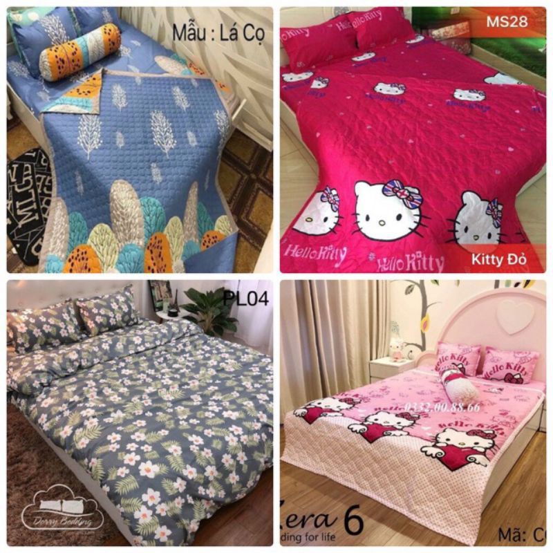 Ga chun vải poly cotton tặng vỏ gối