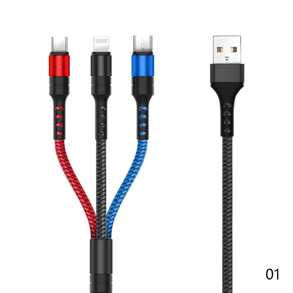 Cáp Sạc Nhanh DIGIFOUNDER 5A 3 Trong 1 Cổng Micro USB Type C A4U1