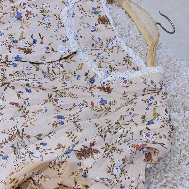 [XẢ LỖ MÙA DỊCH]  Pass váy đầm cam kết còn rất rất mới hoa nhí vintage