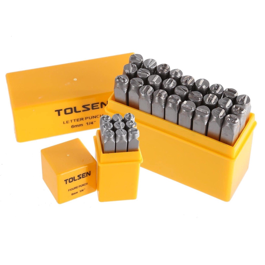 BỘ ĐÓNG 27 CHỮ LỚN 6mm TOLSEN 25104 - HÀNG CHÍNH HÃNG