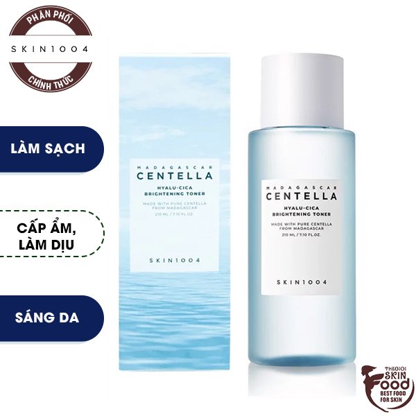 Nước Hoa Hồng Dưỡng Ẩm, Làm Sáng Da Skin1004 Madagascar Centella Hyalu-Cica Brightening Toner 210ml