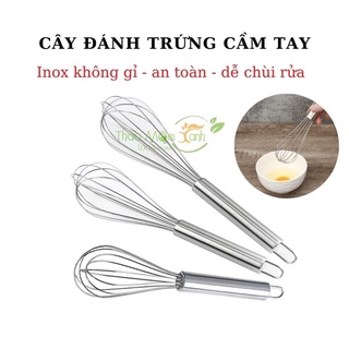cây đánh trứng cầm tay inox