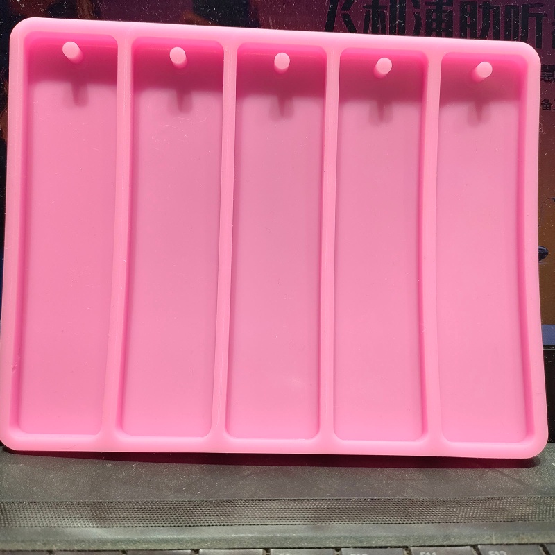 Khuôn Silicone Hình Chữ Nhật Làm Thẻ Đánh Dấu Sách Resin Epoxy DIY
