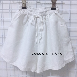 Combo 5 quần short vải đũi thời trang
