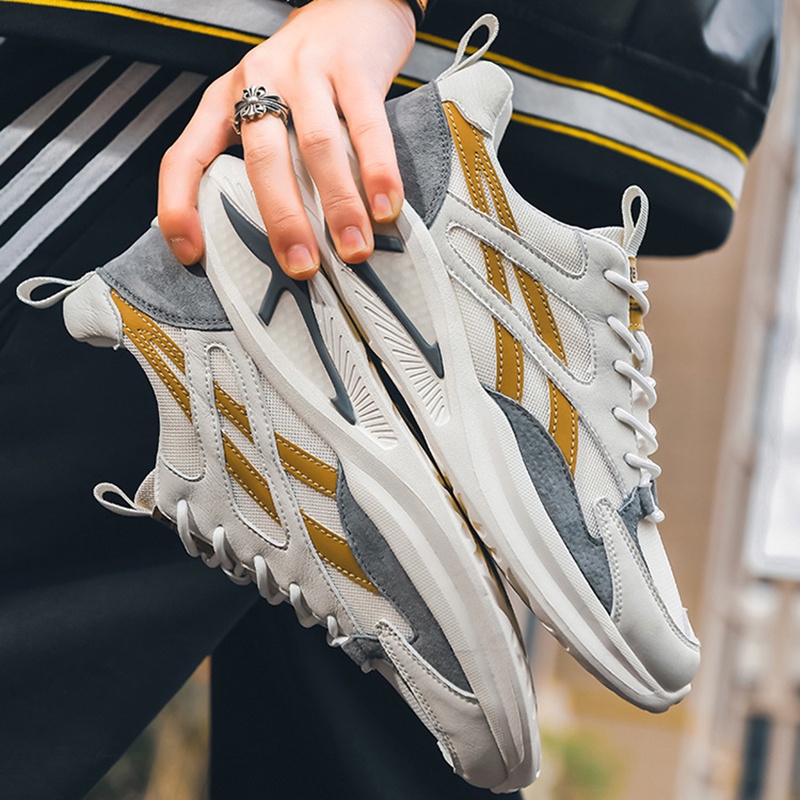 Giày thể thao buộc dây IELGY phong cách retro thời trang cho nam