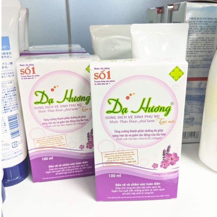 Dung dịch Dạ Hương vệ sinh phụ nữ 100ml hương lavender / lô hội