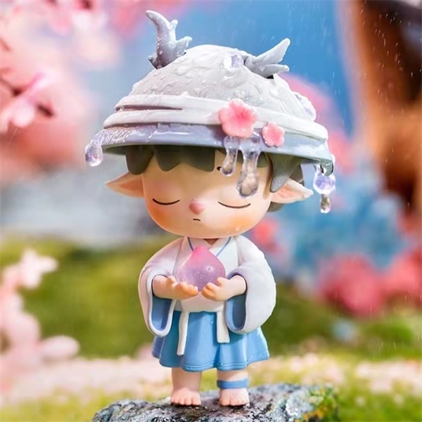 ★Hgtoys★  Búp Bê MIHU MIMI Hoa Đào Phong Cách Dân Tộc Mới Để Trang Trí