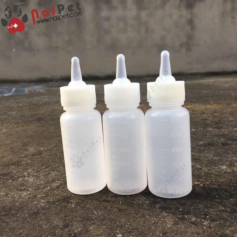 Bình Ti Bình Sữa Chó Mèo Sơ Sinh BT004 Chai 60ml