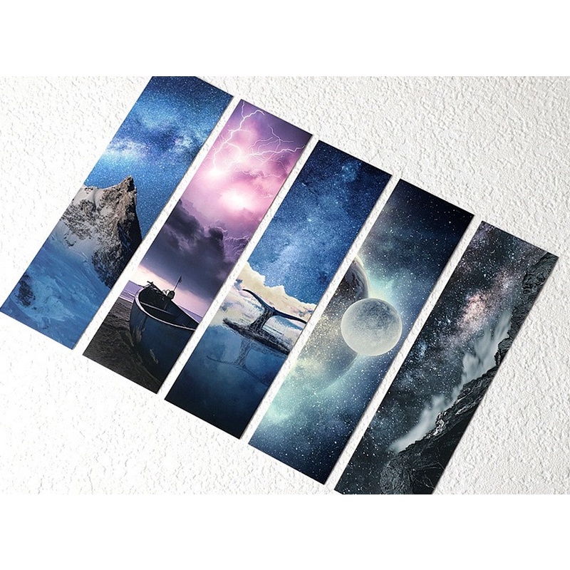 Hộp 30 Kẹp Đánh Dấu Sách Màu Nước Vẽ Tay Xinh Xắn