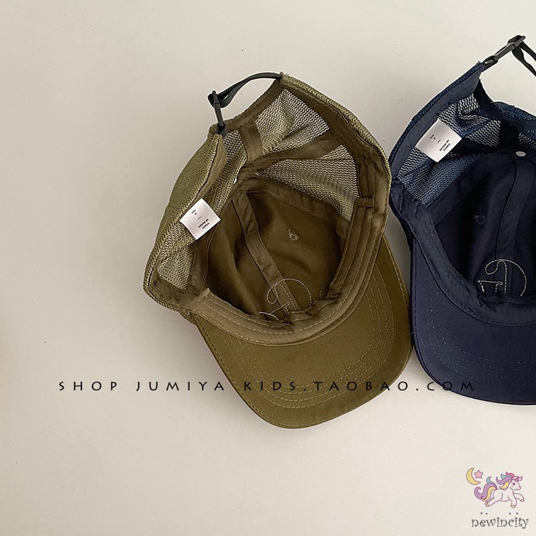 Mũ Lưỡi Trai Thêu Chữ Phong Cách Hàn Quốc Cho Bé