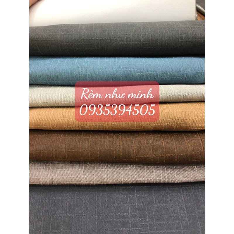 Vải phi bóng may rèm cửa cản nắng tốt