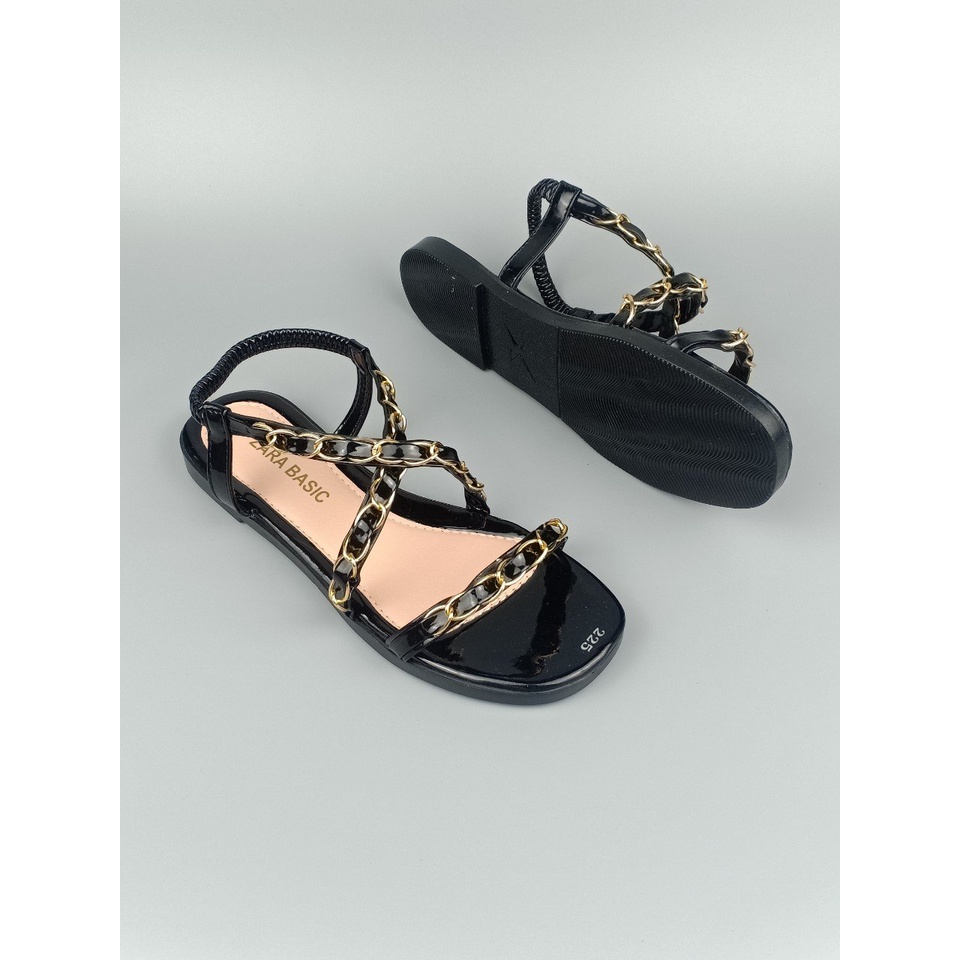 GIÀY SANDAL ĐẾ BỆT QUAI VIỀN XÍCH