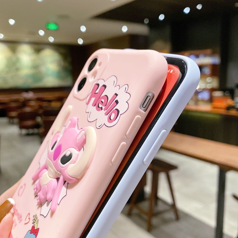 Ốp Điện Thoại In Hoạt Hình Stitch Đáng Yêu Cho Iphone11 12promax