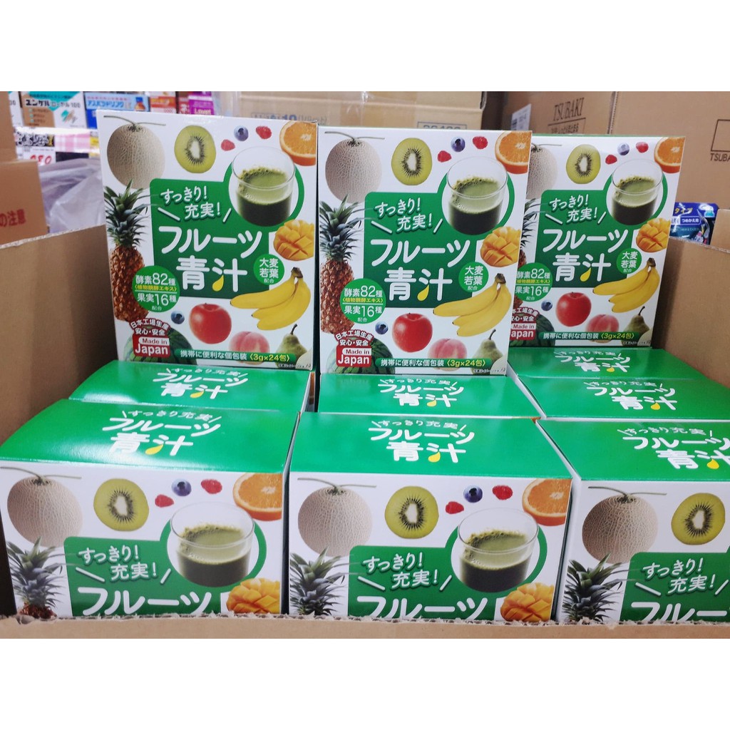 Bột lúa non enzyme trái cây Aojiru